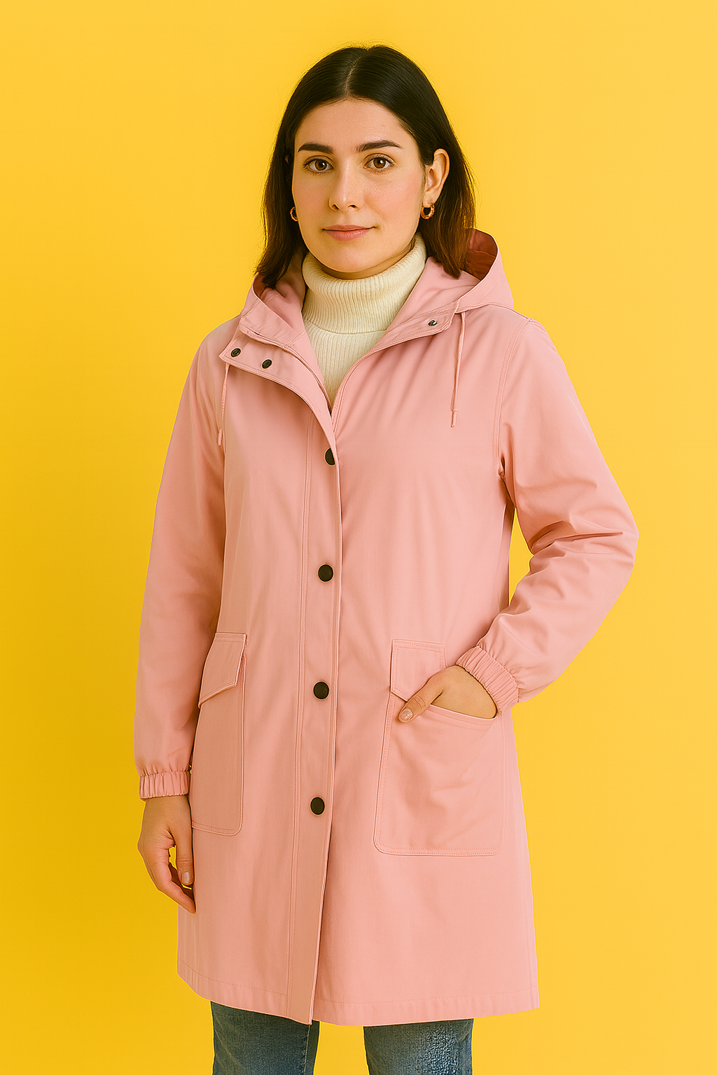 Dames Windjack Capuchon Waterproof Sportief