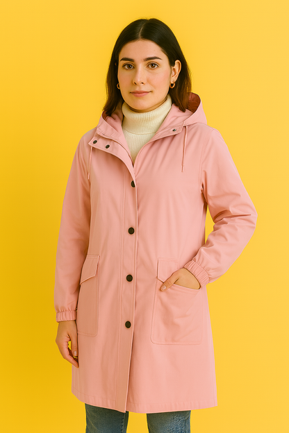 Dames Windjack Capuchon Waterproof Sportief