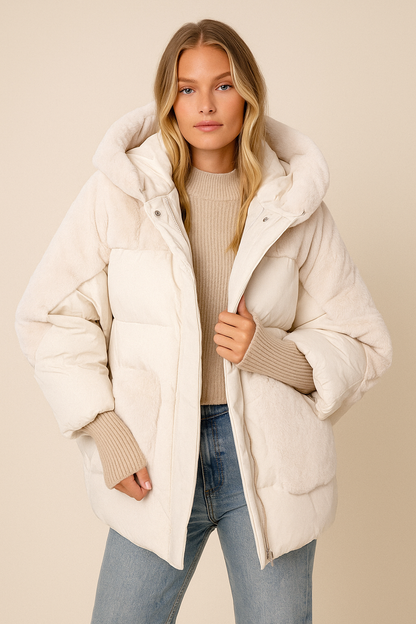 Dames Winterjas Faux Fur Capuchon Luxe Warm - Mode Vibes