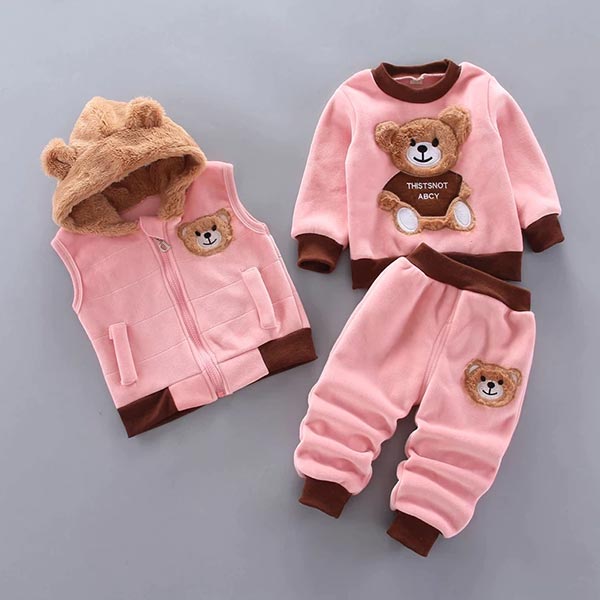 Baby- en Peuterset Berenmotief 3-Delig BearHugs