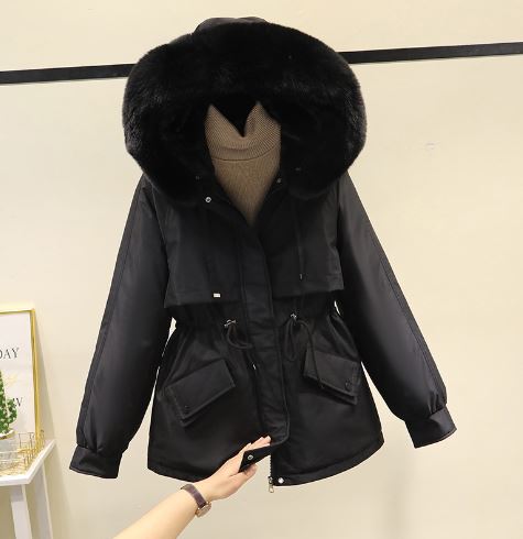 Oversized Katoenen Jassen Dame met Fluweel Voering - Mode Vibes