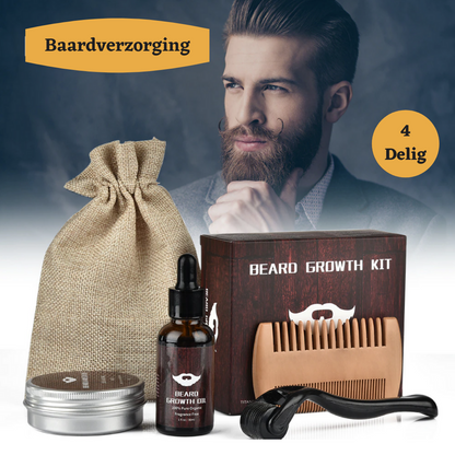Baardgroei Set voor Snellere Baardgroei en Gezonde Huid