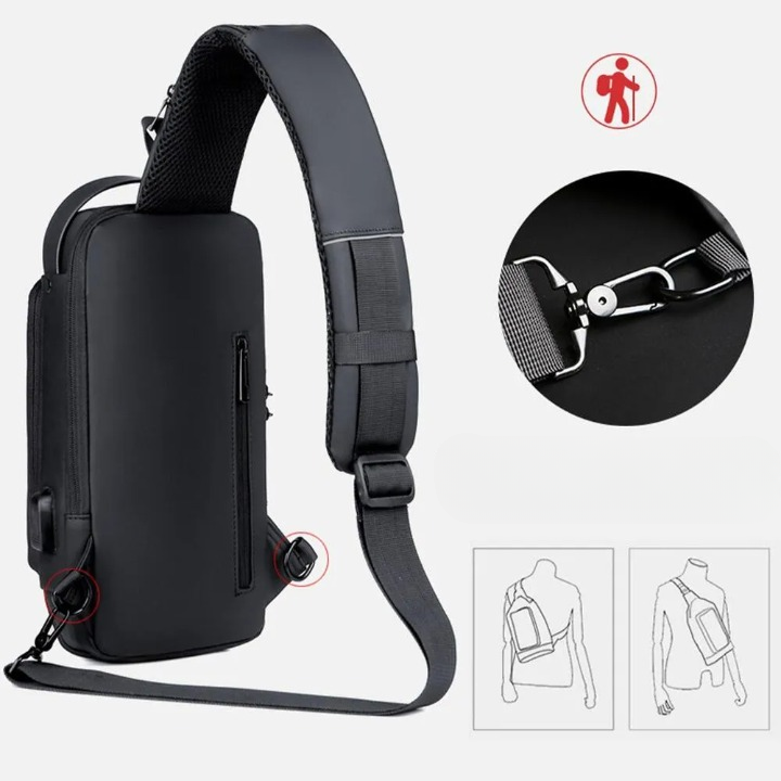 Borsa in fibra di carbonio
