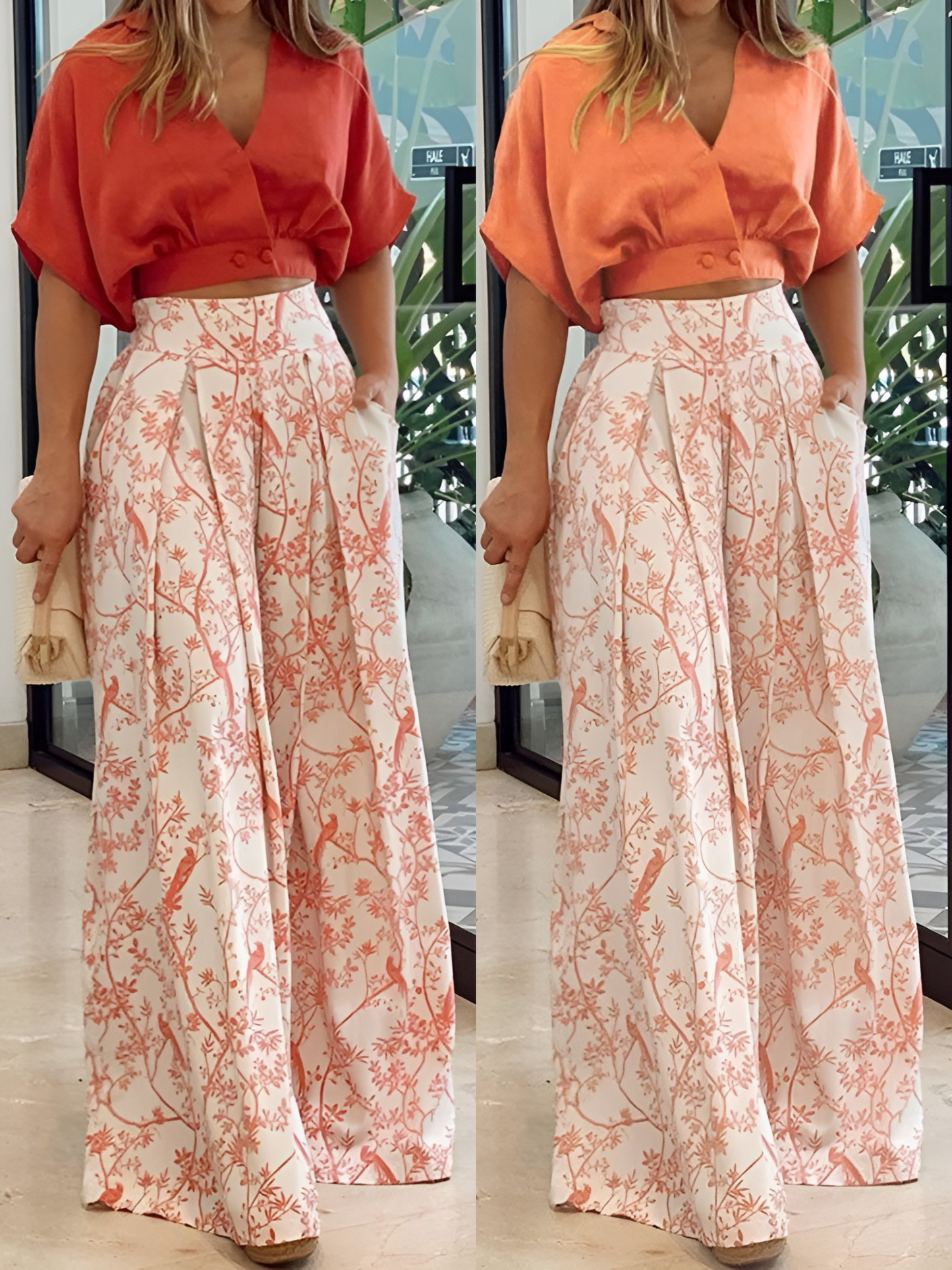 Zomerset met Blouse en Wijde Broek voor Vrouw