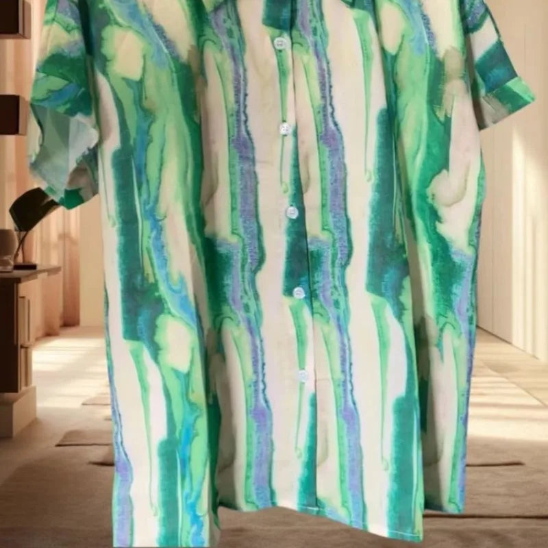 Zomerse Zeebries Blouse FlamingoFusion