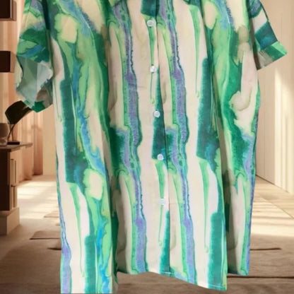 Zomerse Zeebries Blouse FlamingoFusion
