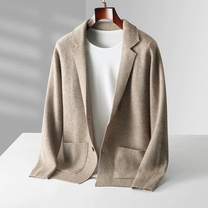 Donkergrijs Warm Vest voor Mannen