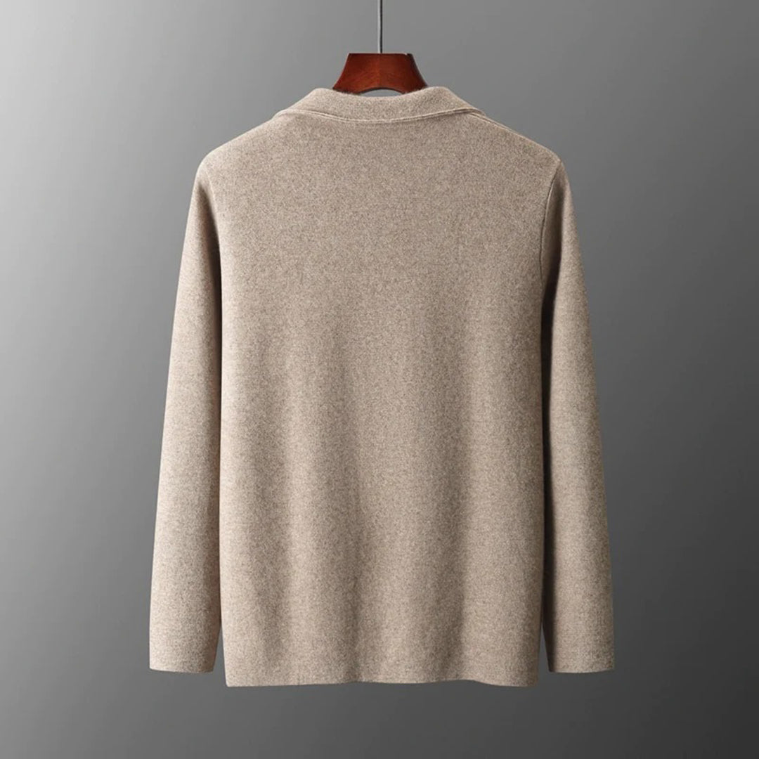 Donkergrijs Warm Vest voor Mannen