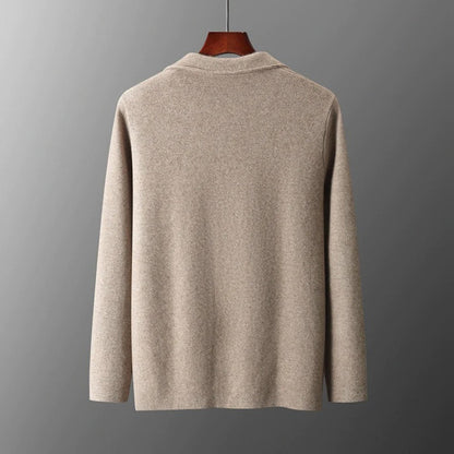 Donkergrijs Warm Vest voor Mannen