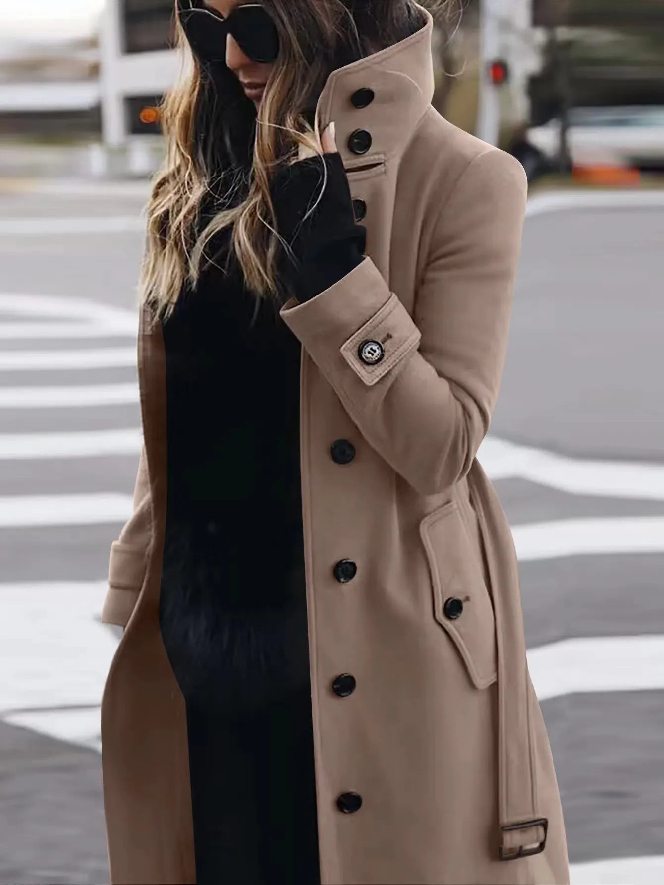 Waterdichte Trenchcoat Dames – Lange Regenjas met Tailleceintuur