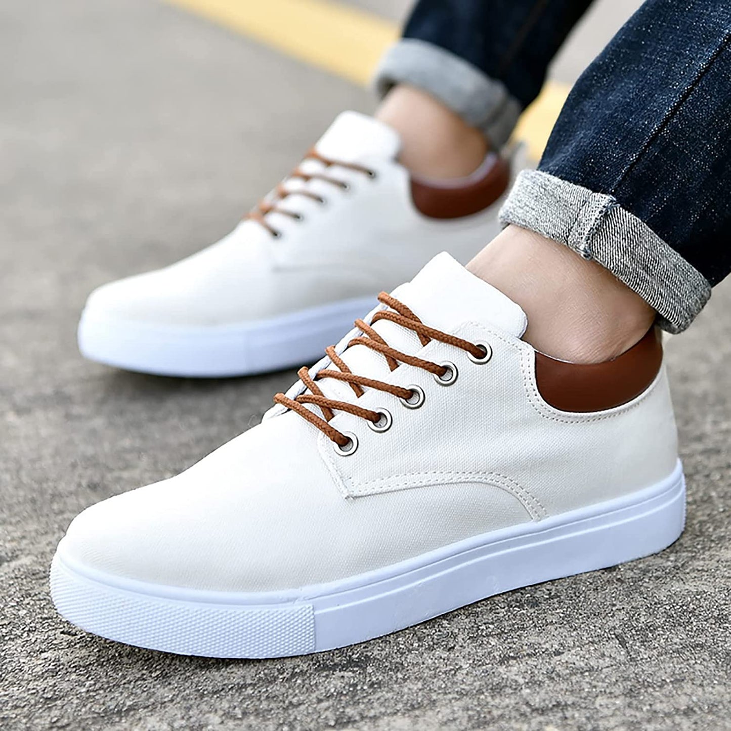 Stijlvolle Heren Sneakers Casual Leren Schoenen