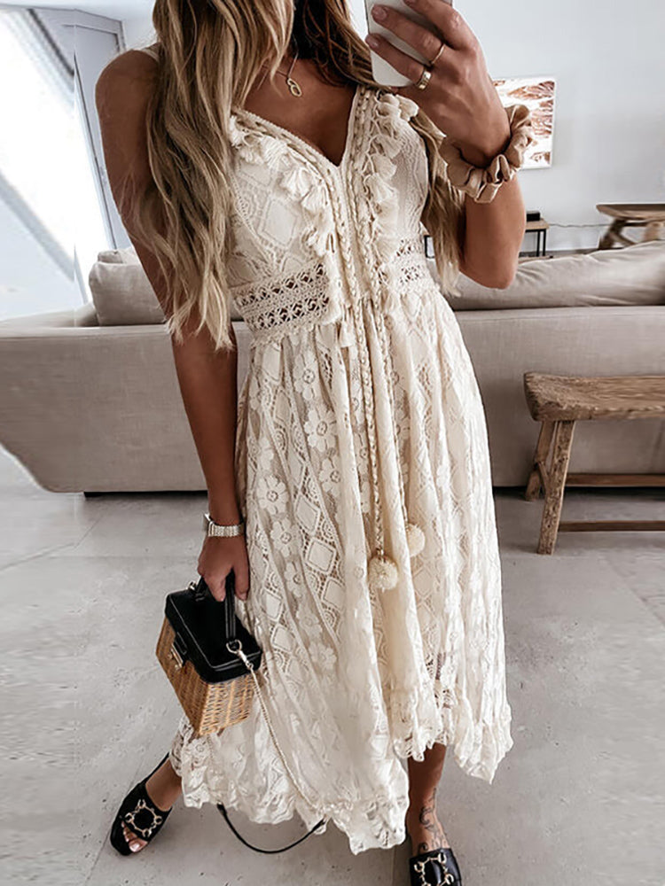 Zomerse Maxidress Elegante Jurk voor Vrouw