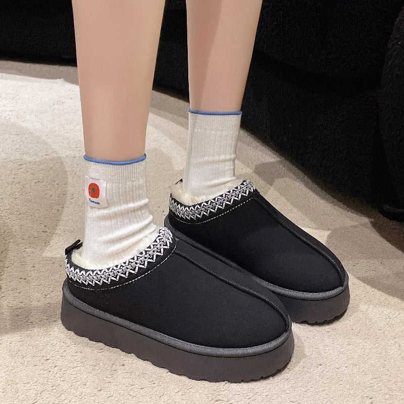 Dames Slippers Zachte Pluche met Dikke Zolen - Mode Vibes