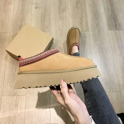 Dames Slippers Zachte Pluche met Dikke Zolen
