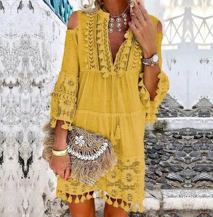 Bella | Boho Stijl Mini jurk