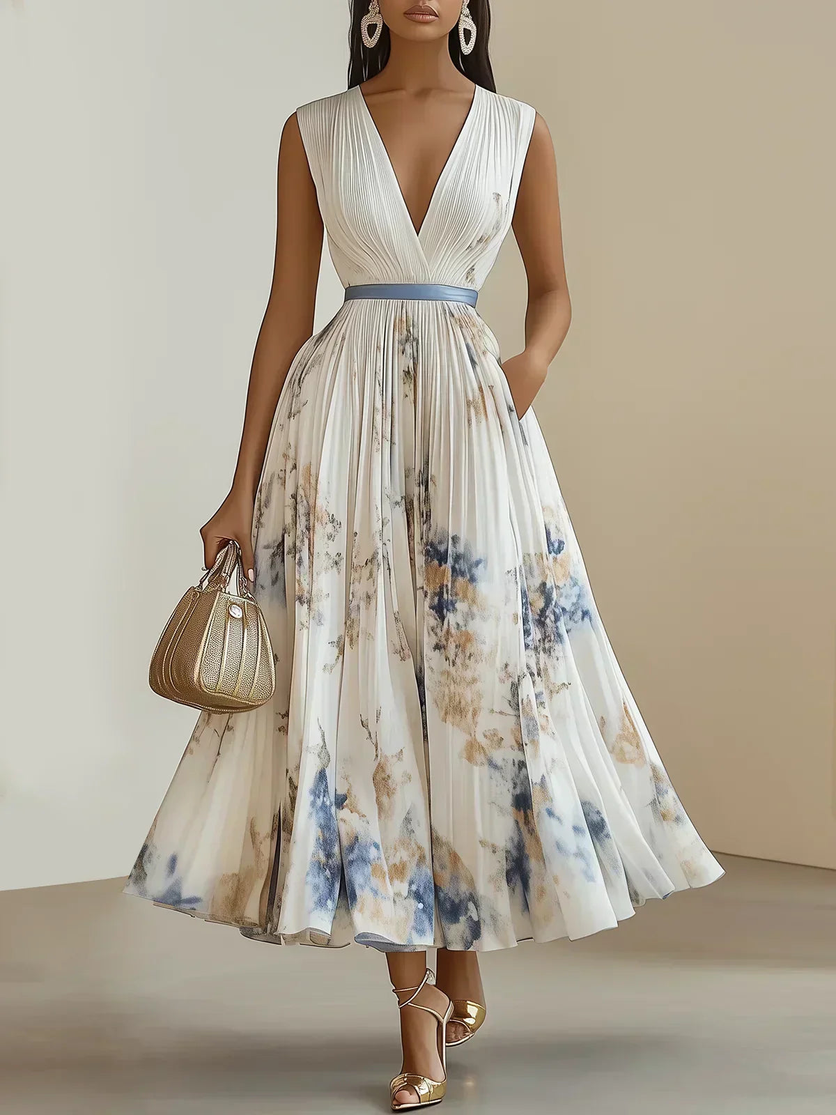 Bella | Elegant Wikkelontwerp Damesjurk Zomer 0