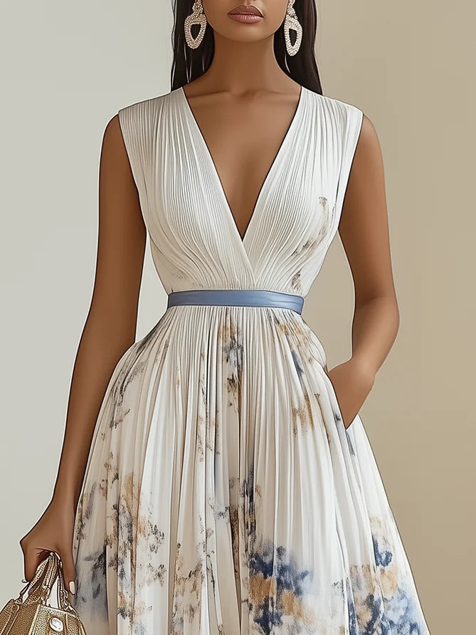 Bella | Elegant Wikkelontwerp Damesjurk Zomer 1