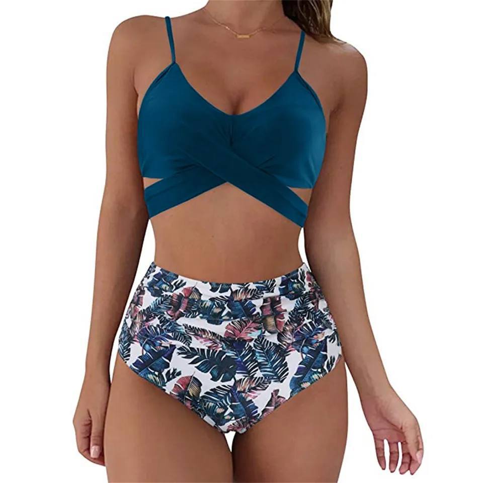 Highwaist Bikini Carly Hoge Sluiting Zomer Badpak