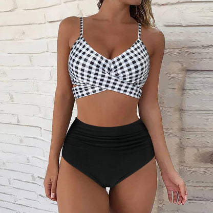Highwaist Bikini Carly Hoge Sluiting Zomer Badpak - Mode Vibes