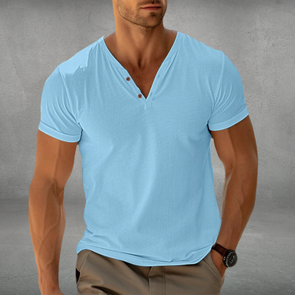 Bennie | Ademend slim fit poloshirt 0