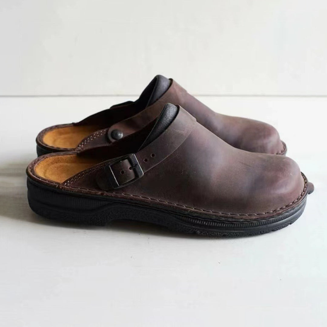 Benno - Hoogwaardige Lederslippers voor Ultiem Comfort