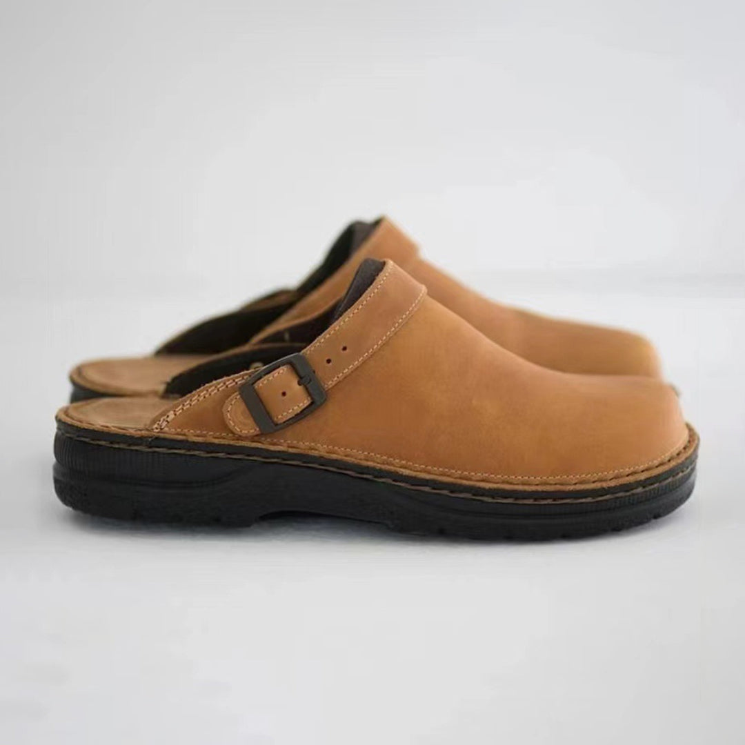 Luxe Lederen Slippers voor Mannen Comfortabel en Warm - Mode Vibes