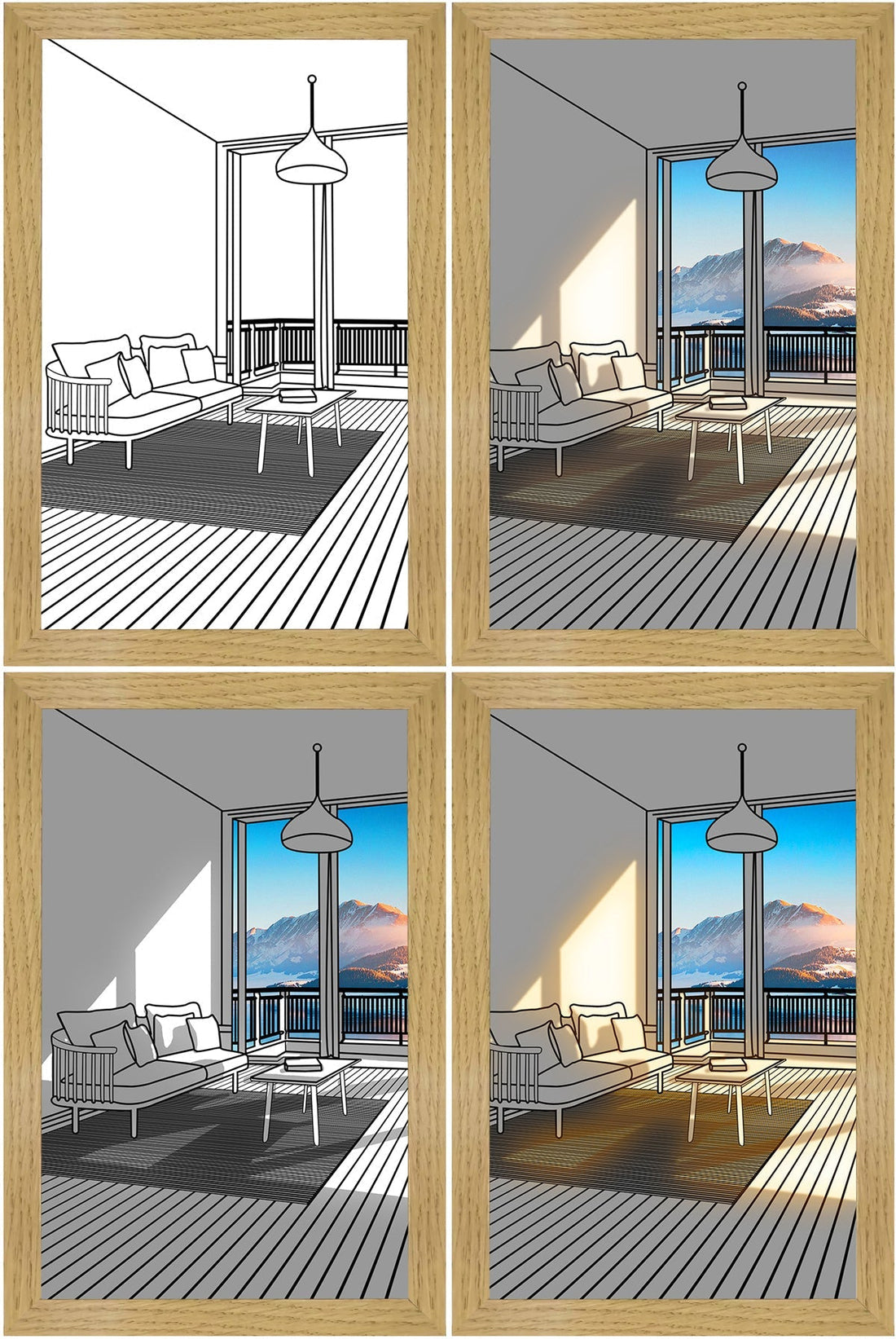 LED Kunstverlichting – Moderne Luminza Schilderij - Mode Vibes