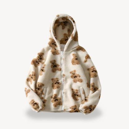 BerlinGlamour | Capuchonjas met teddybeerpatroon voor dames 3