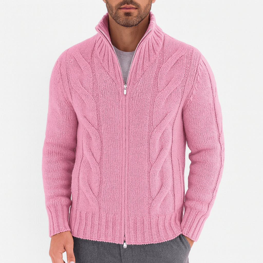BerlinGlamour | Cardigan met rits over de gehele lengte 3