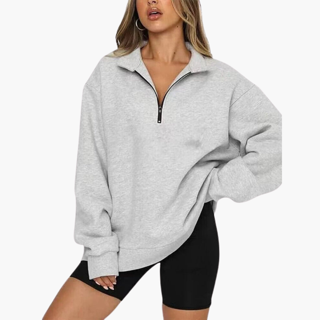 BerlinGlamour | Casual damestrui met rits en relaxte pasvorm 3