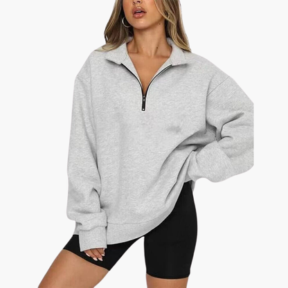 BerlinGlamour | Casual damestrui met rits en relaxte pasvorm 3