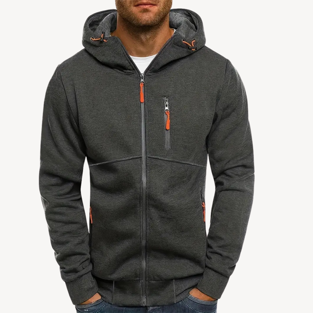 BerlinGlamour | Casual hoodie van katoen en polyester voor heren 0