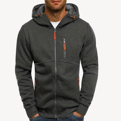 BerlinGlamour | Casual hoodie van katoen en polyester voor heren 0