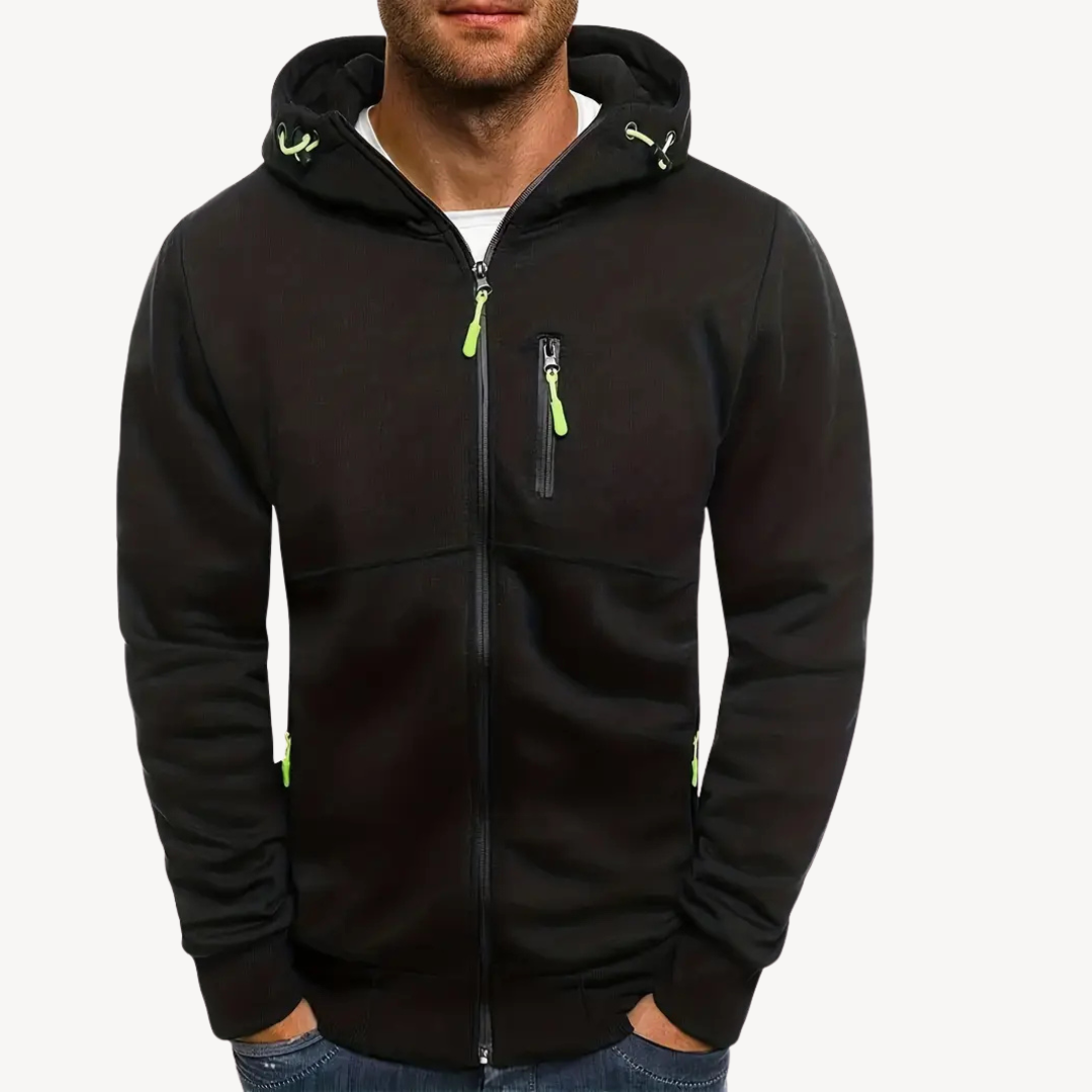 BerlinGlamour | Casual hoodie van katoen en polyester voor heren 1