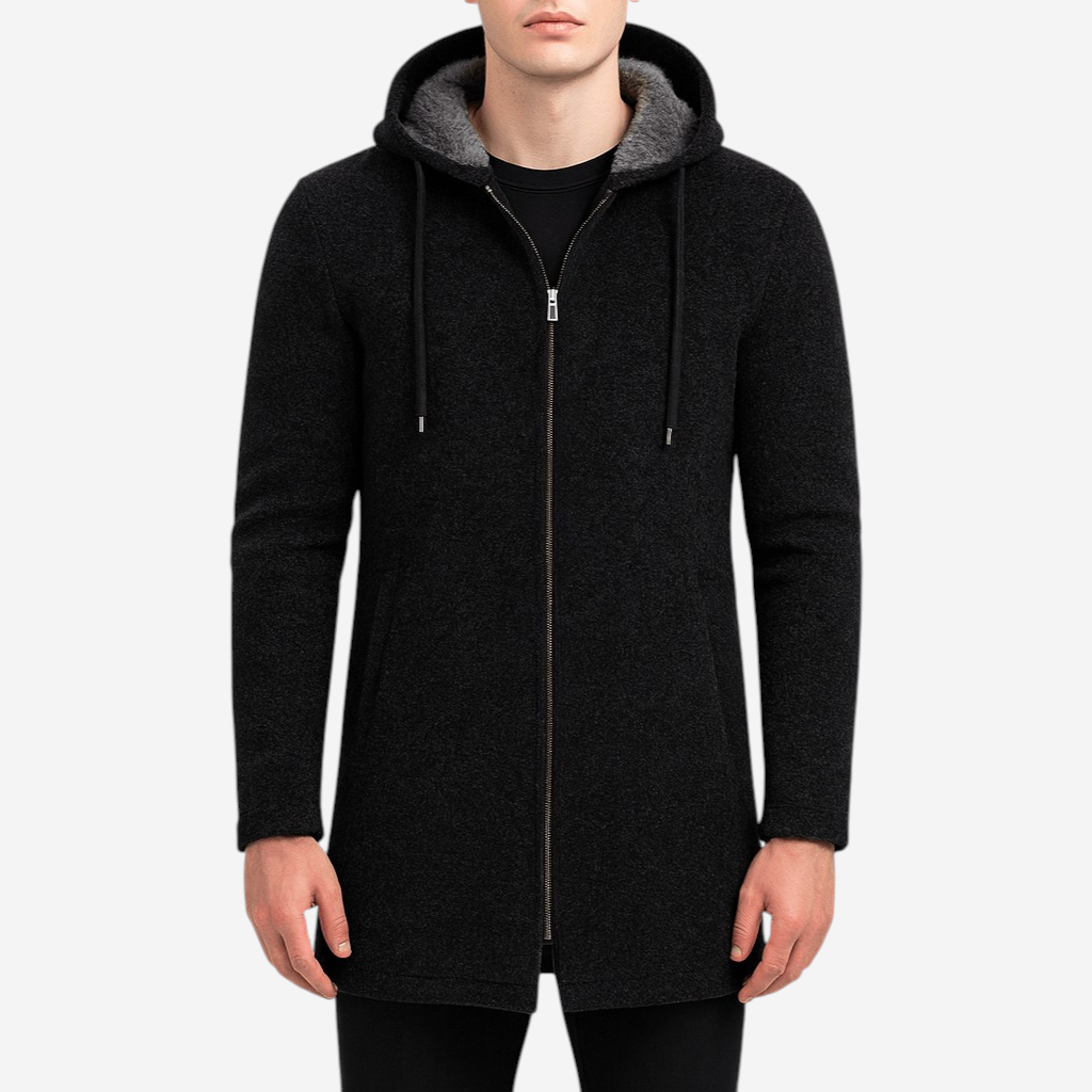 BerlinGlamour | Chenille vest met capuchon 1