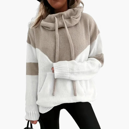 BerlinGlamour | Color Block Hoodie voor dames 0