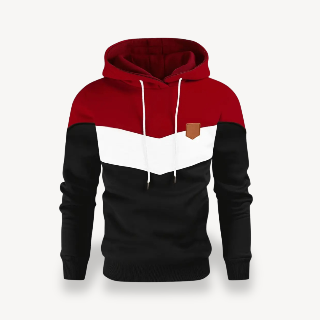 BerlinGlamour | Colorblocked hoodie voor heren 0