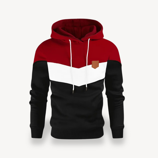 BerlinGlamour | Colorblocked hoodie voor heren 0