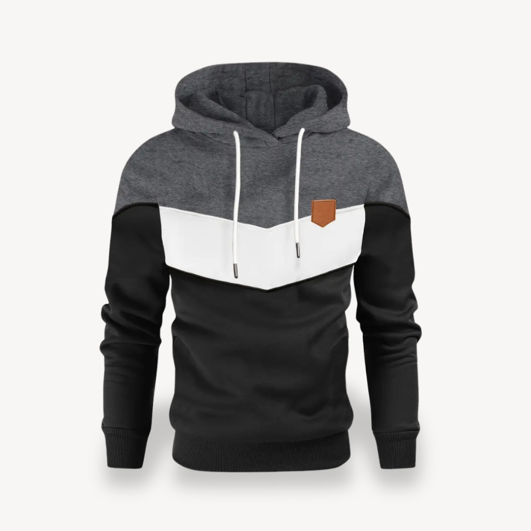 BerlinGlamour | Colorblocked hoodie voor heren 3