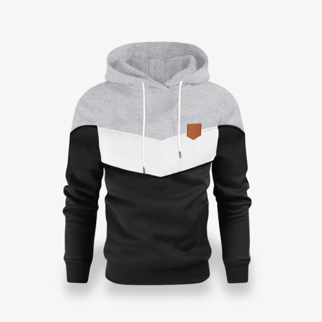 BerlinGlamour | Colorblocked hoodie voor heren 4