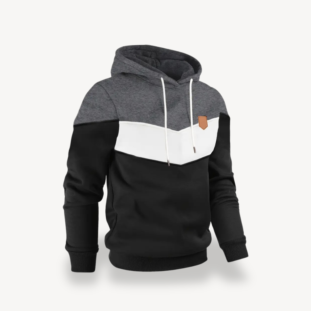 BerlinGlamour | Colorblocked hoodie voor heren 5