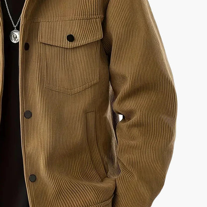 BerlinGlamour | Corduroy bomberjack voor heren 6