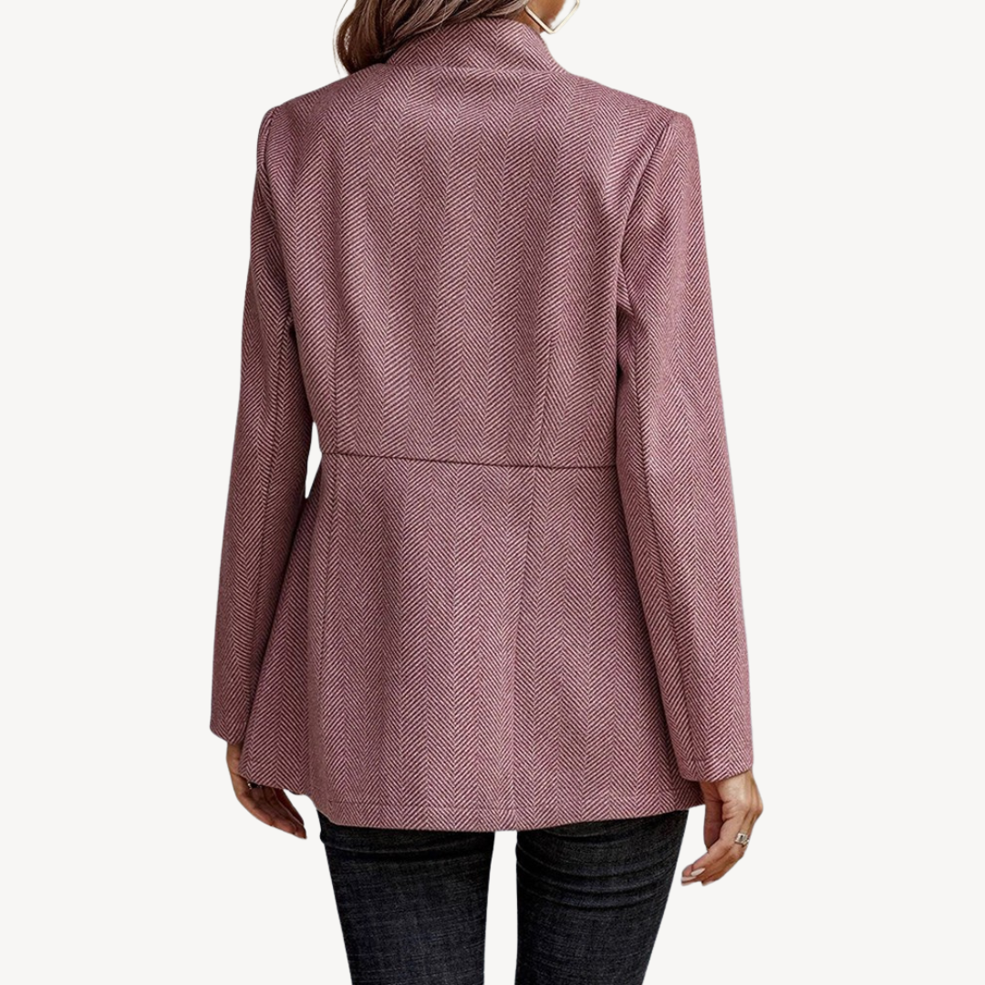 BerlinGlamour | Dames blazer met visgraatmotief 7