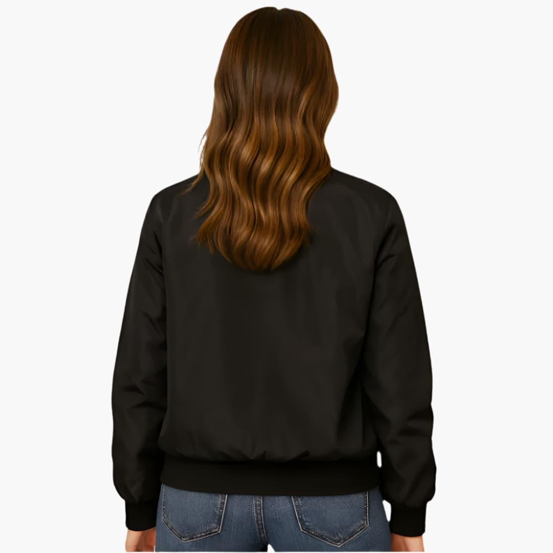 BerlinGlamour | Dames bomberjack met geribbelde manchetten 1