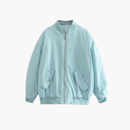 BerlinGlamour | Dames bomberjack met rits en klepzakken 7