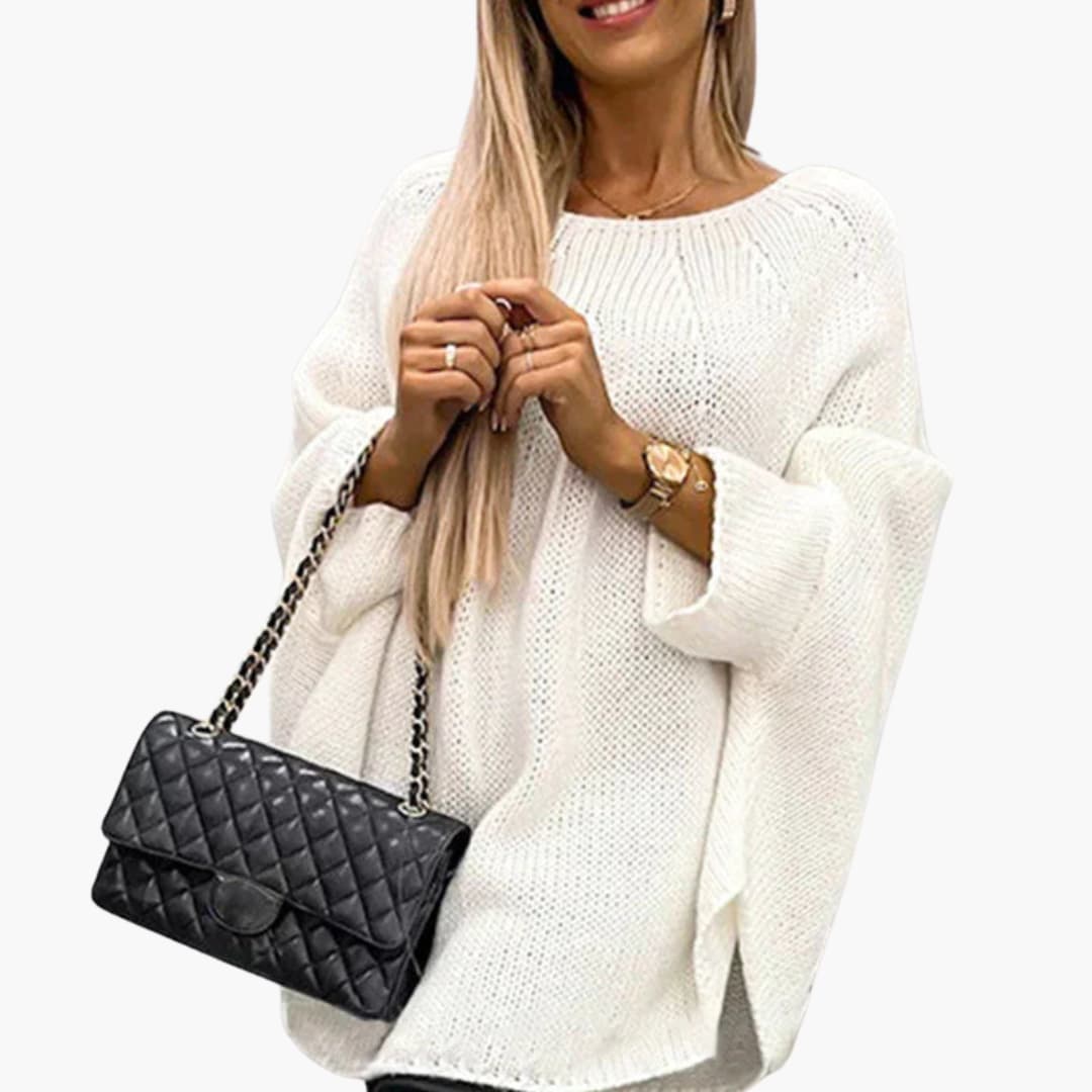 BerlinGlamour | Dames coltrui met geribbelde zoom 0