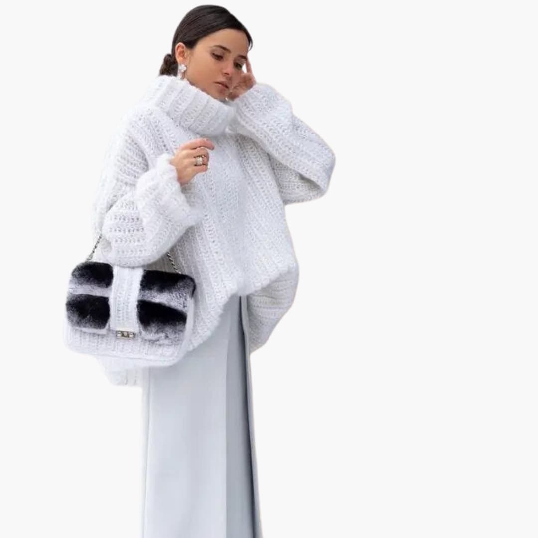 BerlinGlamour | Dames coltrui met lange mouwen 4