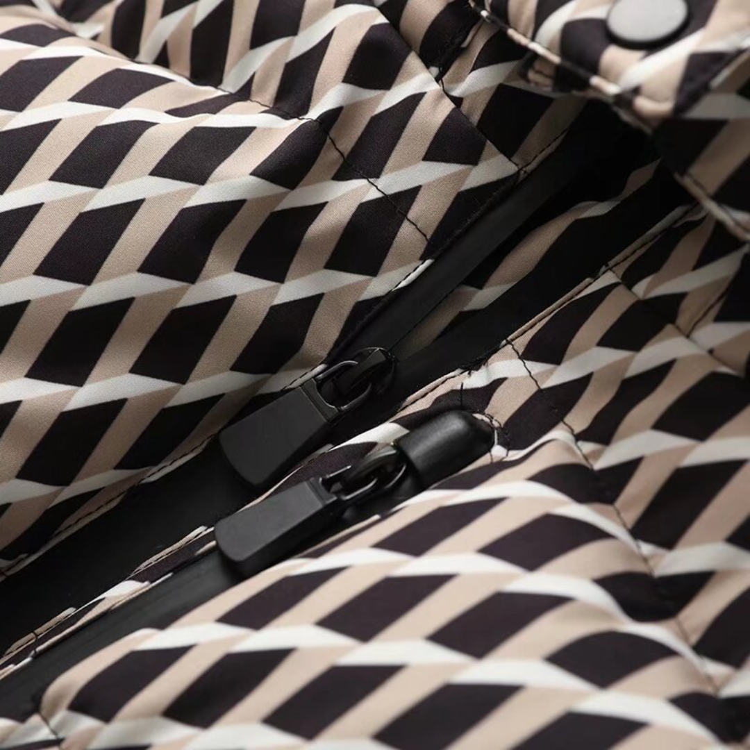 BerlinGlamour | Dames donsjack met riem 3