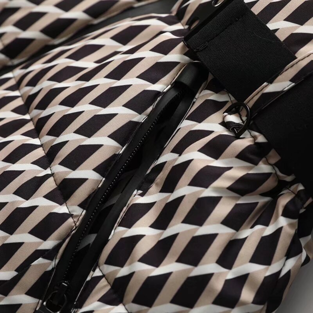 BerlinGlamour | Dames donsjack met riem 5