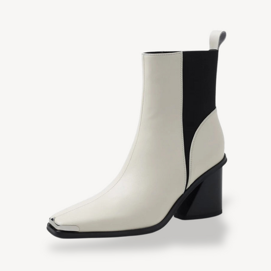 BerlinGlamour | Dames enkellaarsjes met plateau en hoge hak 0